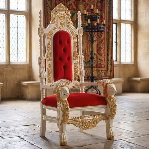 Discover the epitome of luxury and sophistication with our exquisite collection of throne armchairs at Casa Padrino.